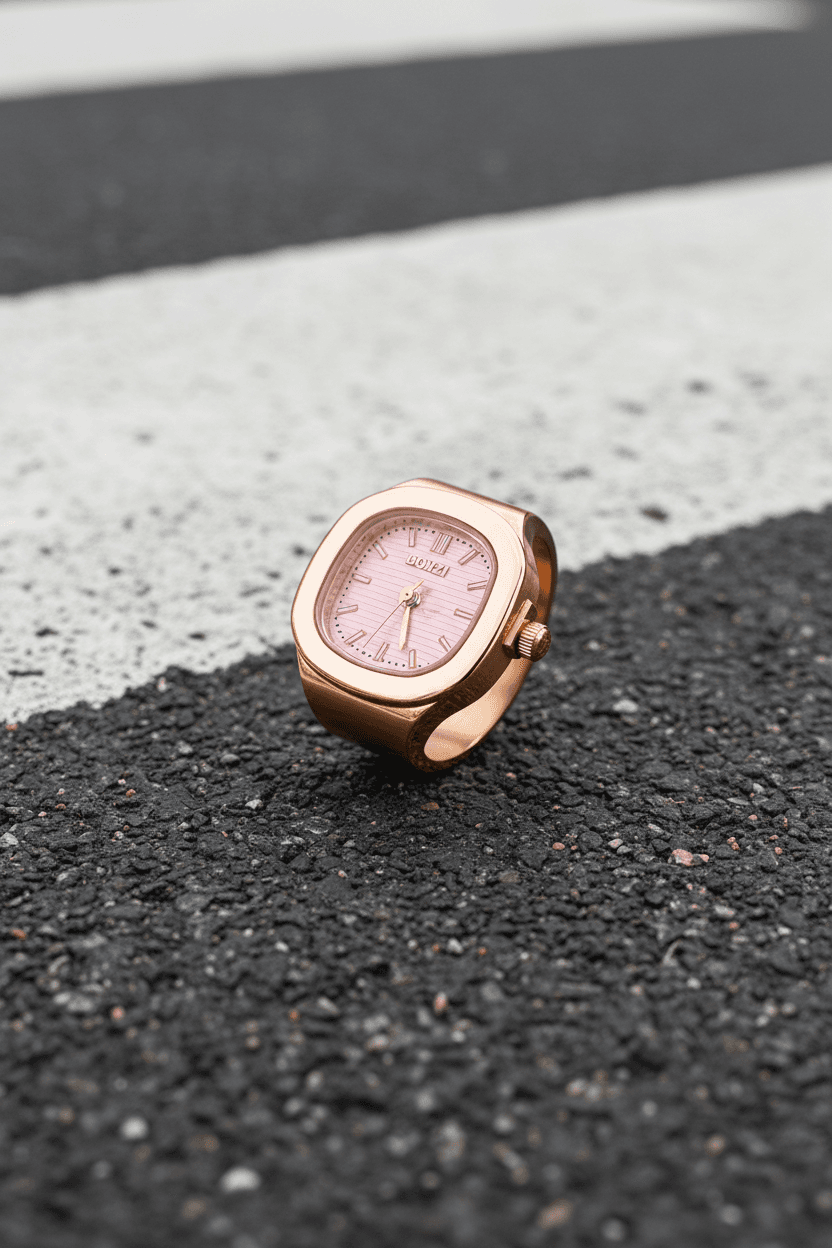SOH Ring Watch — SOH Rose Quartz